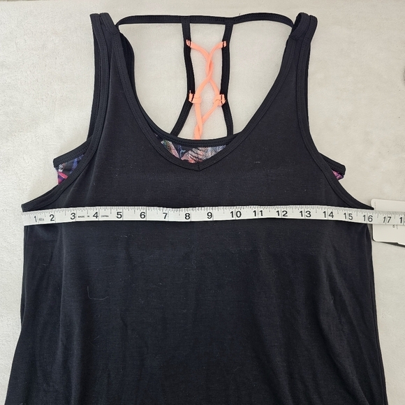 Champion Layered Tank Top With Strappy Twisted Back Sports Bra - Picture 9 of 14